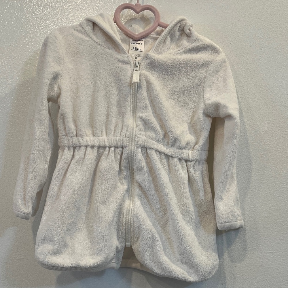 Carter's Cream Hooded Jacket 18 months